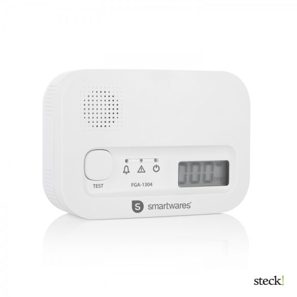  Smartwares LCD kijelzős szénmonoxid érzékelő