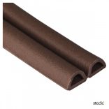 steck! Ablaktömítő, D profil, BARNA, 6m