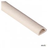 steck! Ablaktömítő, D profil, FEHÉR, 6m