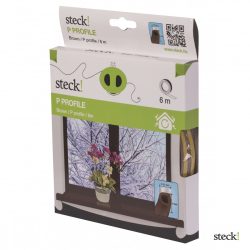 steck! Ablaktömítő, P profil, BARNA, 6m