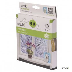 steck! Ablaktömítő, P profil, FEHÉR, 6m