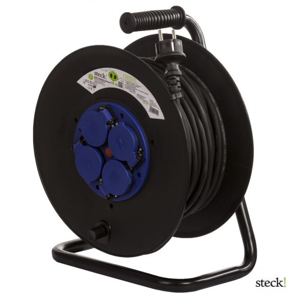 steck! Kültéri kábeldob, fémvázzal, 40m