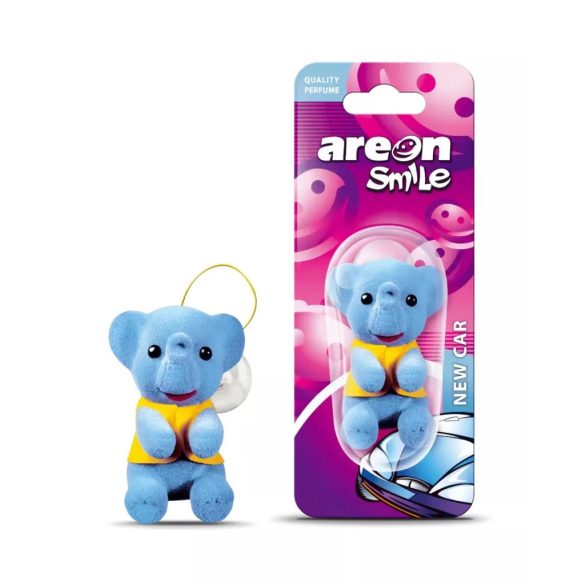 Areon autóillatosító Smile Toy New Car (Kék elefánt)