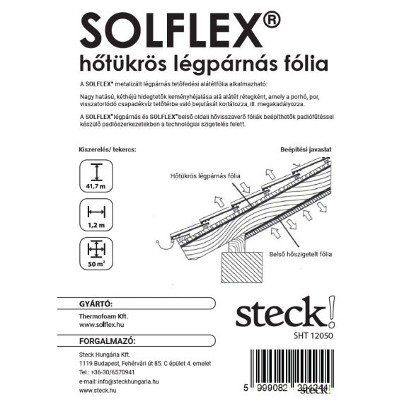 Hőtükrös regran buborék fólia tekercs (zöld)