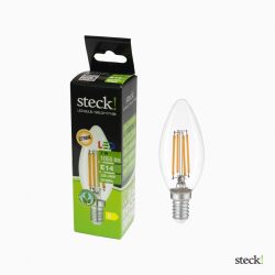steck! LED filament fényforrás 7W E14 2700K gyertya
