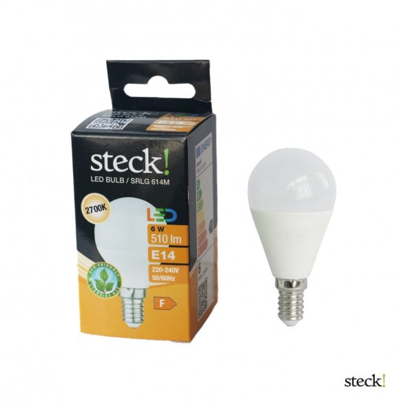 LED fényforrás, 6W, E14 meleg fehér