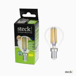 steck! LED filament fényforrás 7W E14 2700K kisgömb