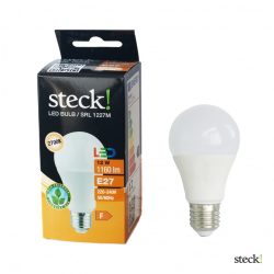 steck! LED fényforrás, 9W, E27, meleg fehér