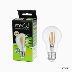 steck! LED filament fényforrás 8W E27 2700K gömb