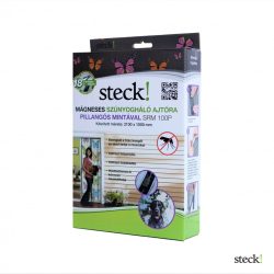   steck! Mágneses rovarháló, ajtóra, antracit-pillangós, 2100x1000 mm