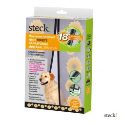   steck! Mágneses rovarháló, ajtóra, fekete-napraforgós, 2100x1000 mm 55g/m2