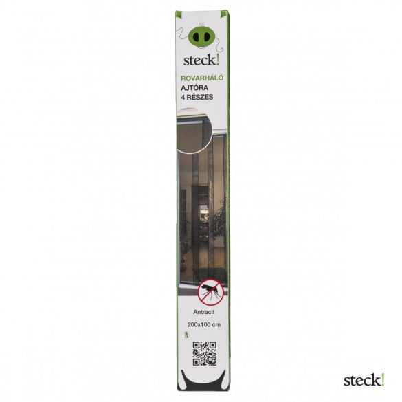 Steck 4 részes antracit rovarháló ajtóra