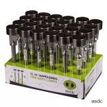 steck! Napelemes kerti lámpa, leszúrható, FÉM