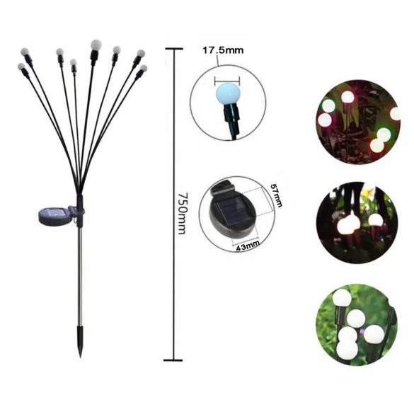 Flexibilis dekor szolárlámpa