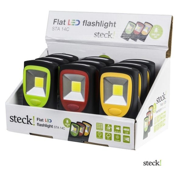 steck! LED lapos elemlámpa, 3W COB LED