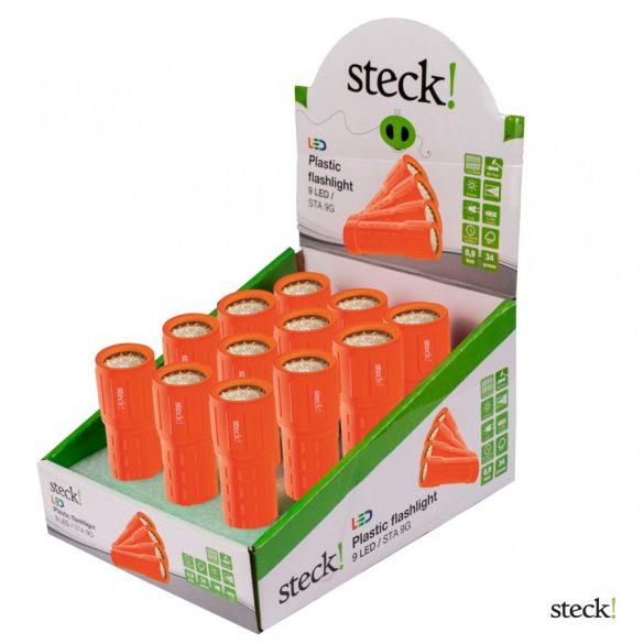  Műanyag elemlámpa displayben