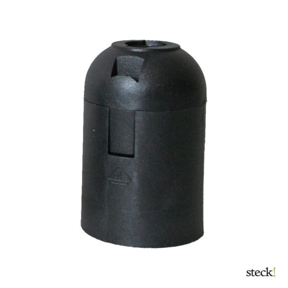  STCS F27B fekete E27 foglalat (PATTINTÓS)