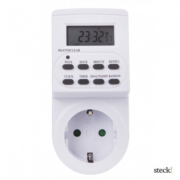 Elektronikus napi kapcsolóóra, LCD kijelzővel