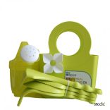 steck! Műanyag 5 db-os mini kerti eszköz szett táskával, lime