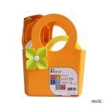steck! Műanyag 5 db-os mini kerti eszköz szett táskával, mandarin