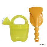 steck! Műanyag 5 db-os mini kerti eszköz szett táskával, mandarin