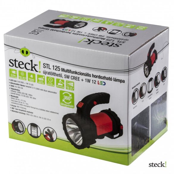 steck! Multifunkciós lámpa 5+12W