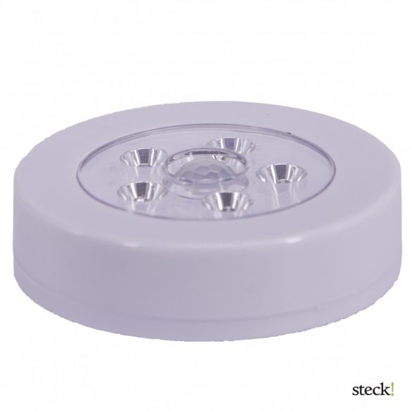 steck! Öntapadó LED gardrób lámpa, MOZGÁSÉRZÉKELŐVEL