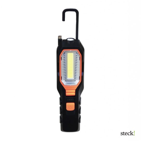 steck! TÖLTHETŐ munkalámpa 5W COB LED+1W LED